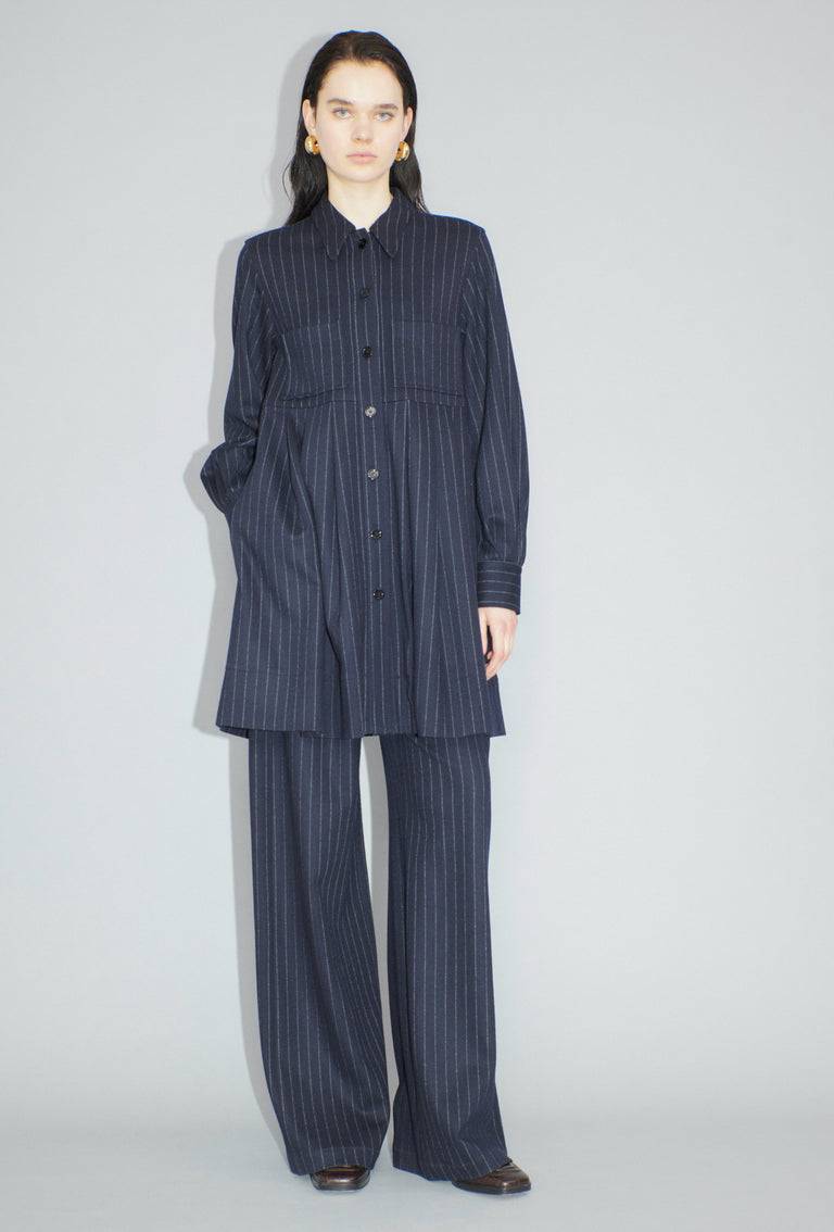 Odeeh Pin Stripe Jersey Kleid, Navy Bis zu 60% Rabatt