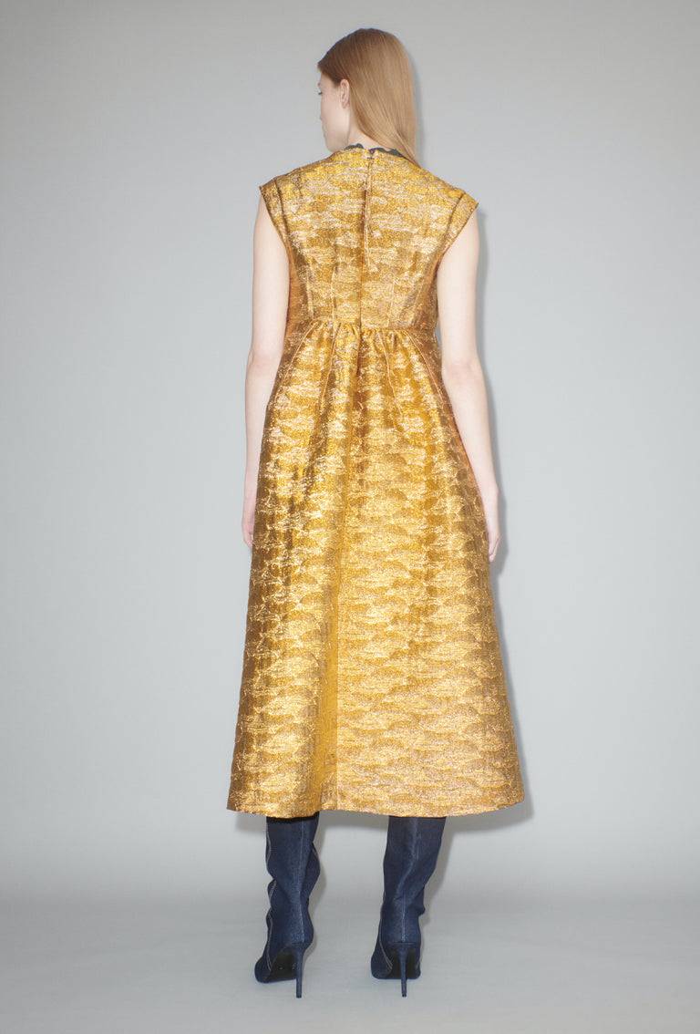Odeeh Golden Flood Kleid, Gold Speichern exportieren