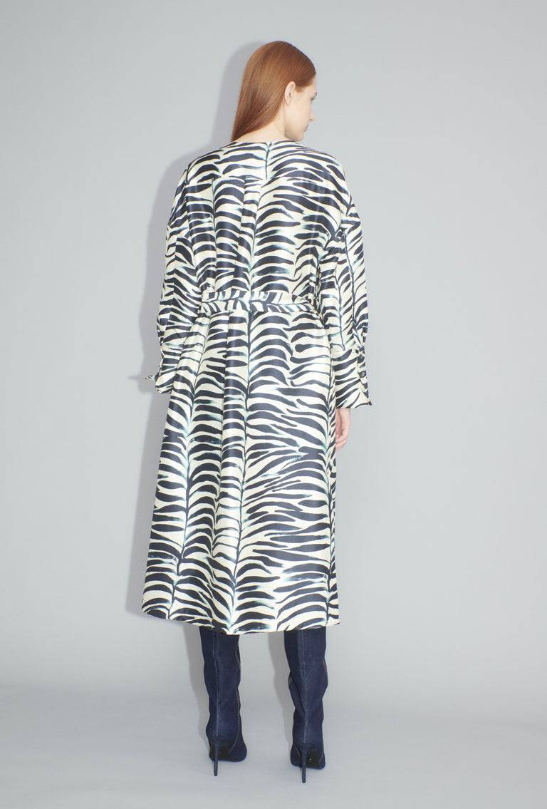 Odeeh Big Op-Art Tree Kleid, Black White Black Friday Preise