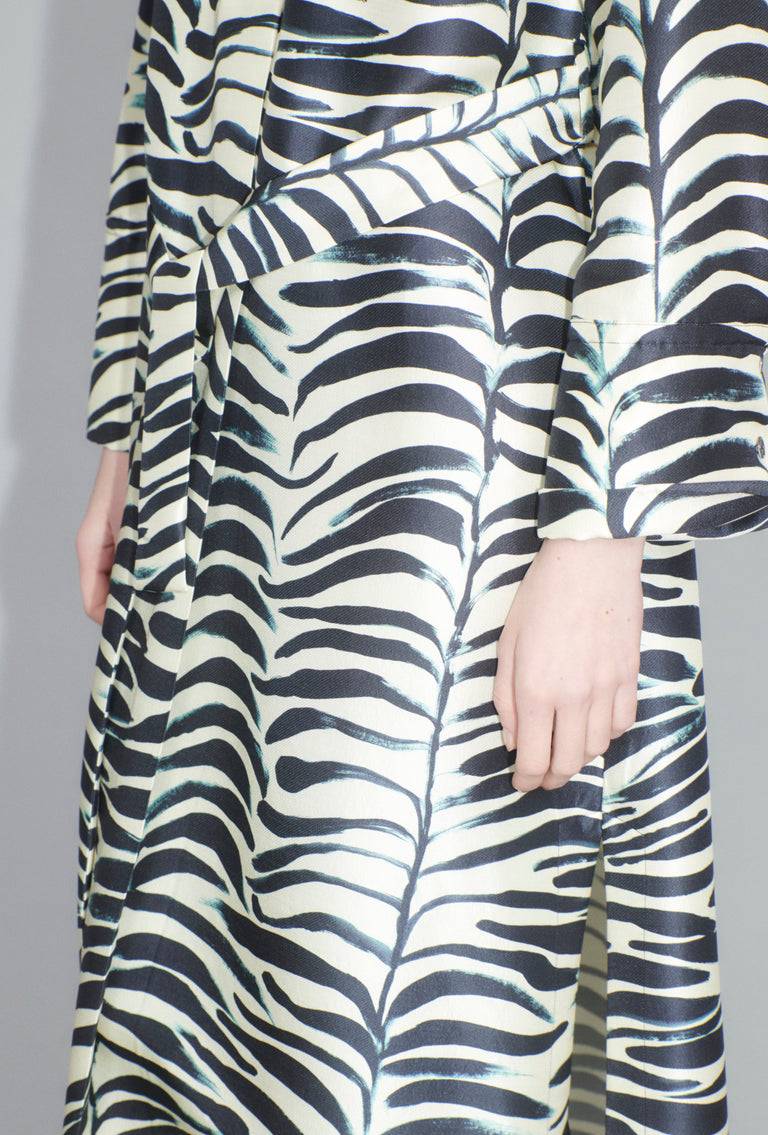 Odeeh Big Op-Art Tree Kleid, Black White Black Friday Preise