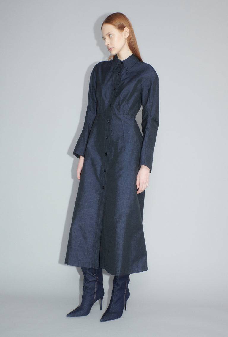 Odeeh Struct Taffeta Kleid, Midnight 50% Rabatt für begrenzte Zeit