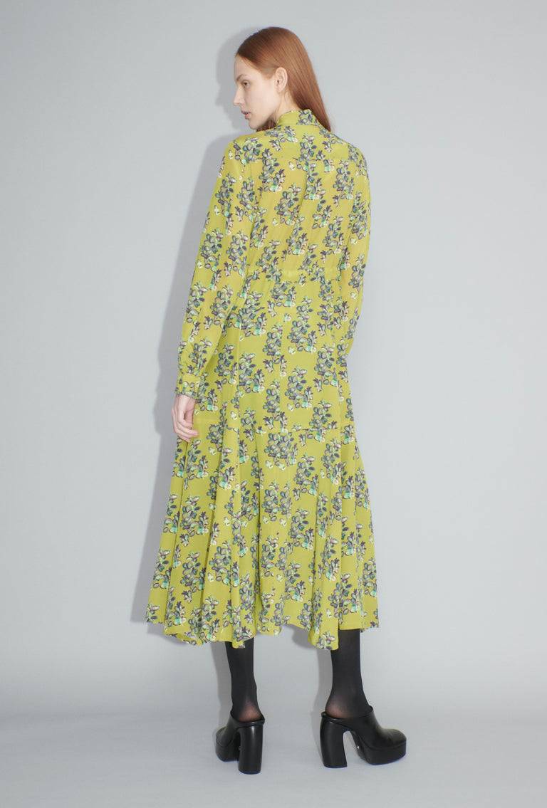 Odeeh Painted Blossoms Kleid, Citrine Rabatte dieses Monats