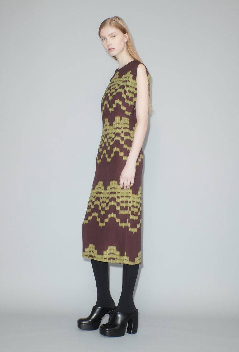 Odeeh Double Printed Degradè Kleid, Goldolive Online