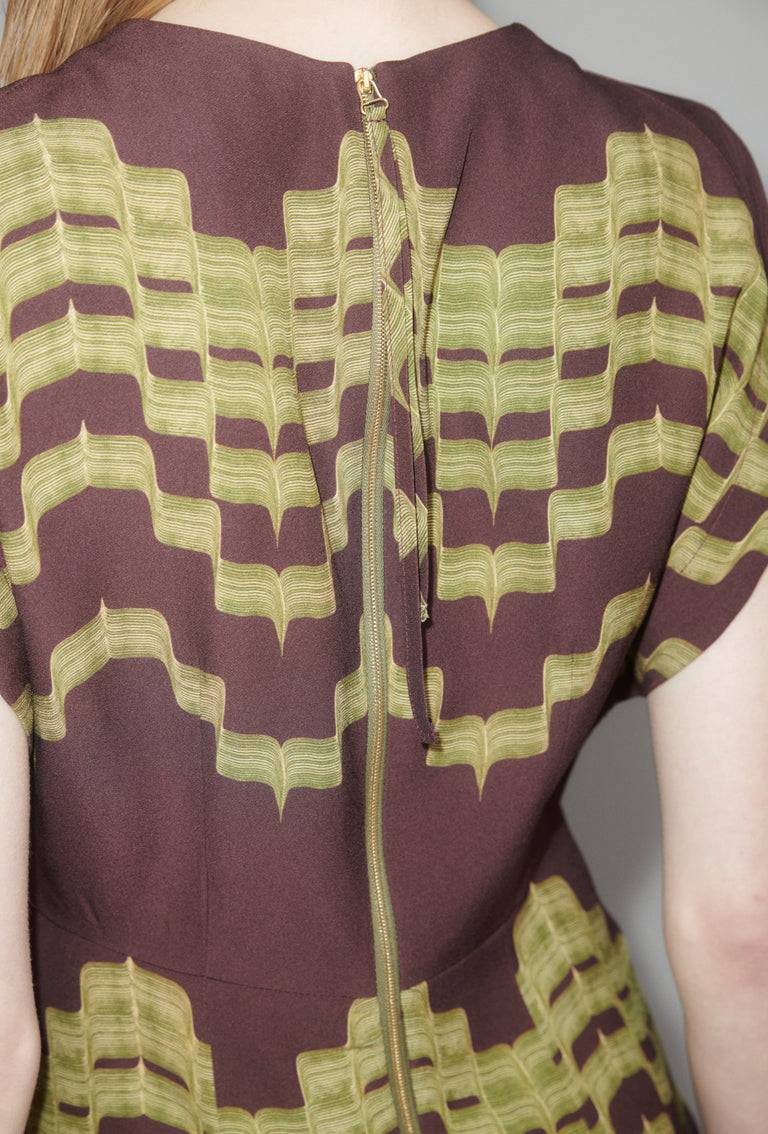 Odeeh Double Printed Degradè Kleid, Goldolive Online