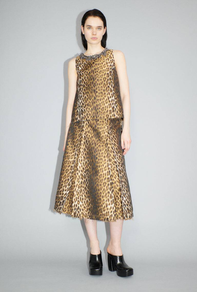Odeeh Leopard Jaquard Rock, Hazelnut Verkauf