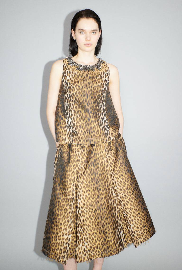 Odeeh Leopard Jaquard Rock, Hazelnut Verkauf