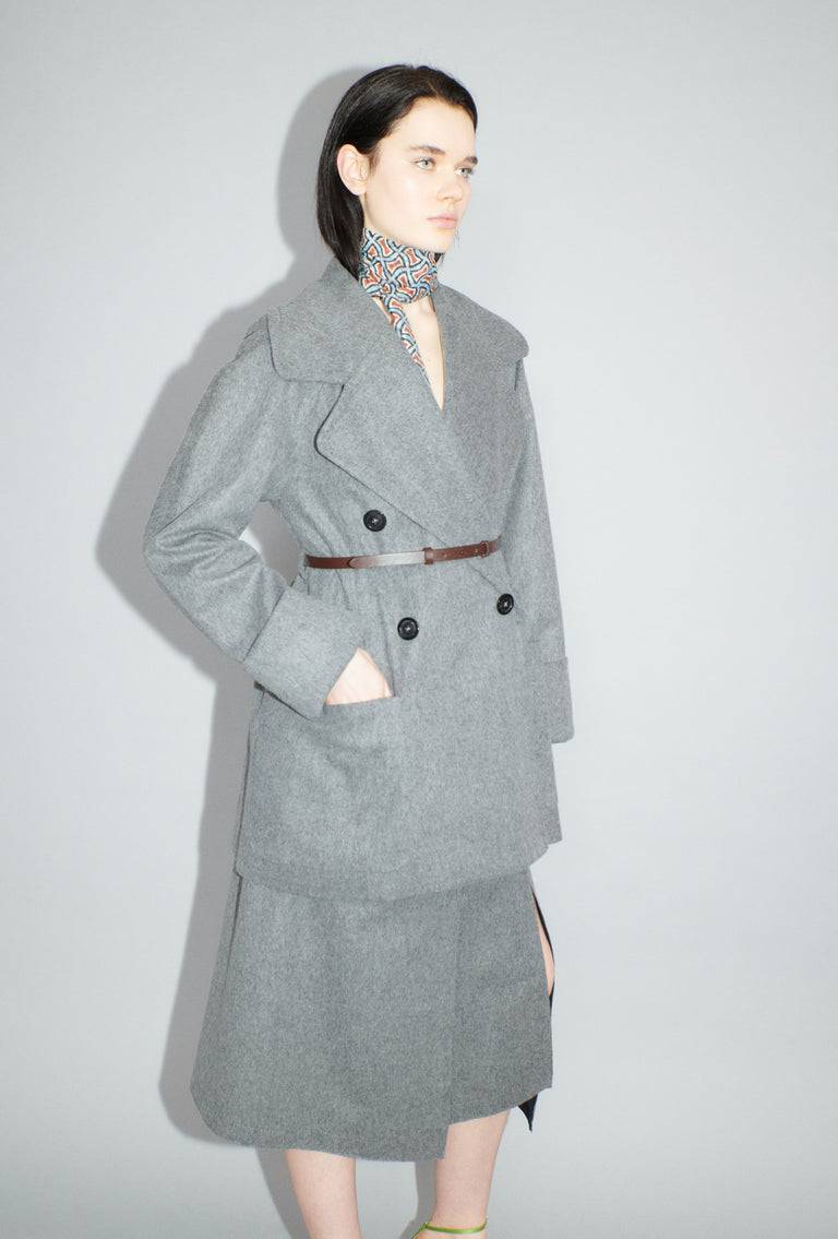 Odeeh Original Light Loden Kurzmantel, Flannel Grey Hotsell