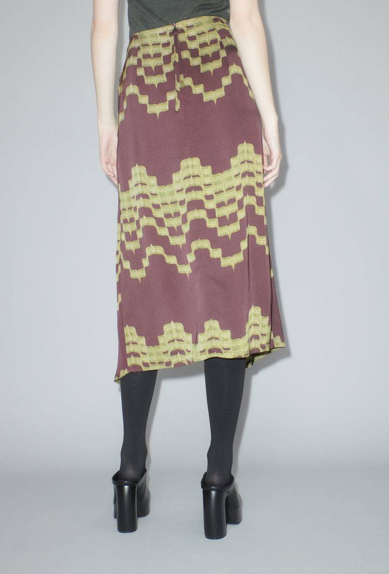 Odeeh Double Printed Degradè Rock, Goldolive Fabrik Onlineshop