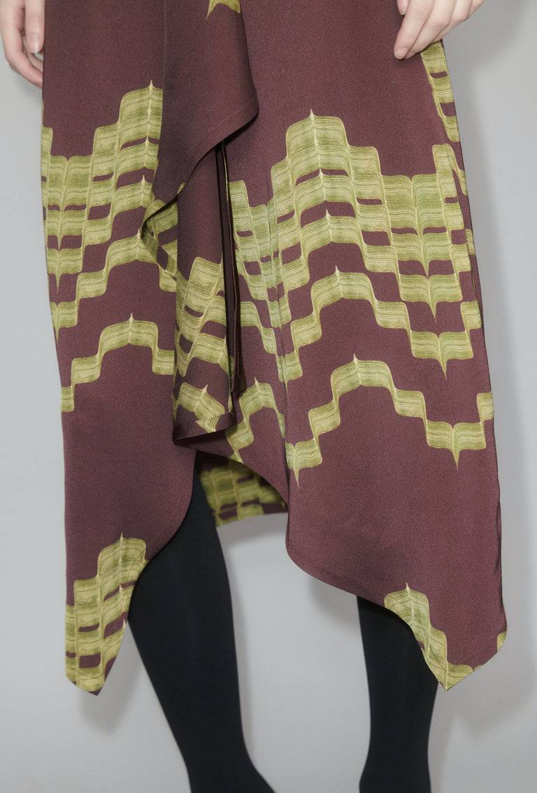 Odeeh Double Printed Degradè Rock, Goldolive Fabrik Onlineshop