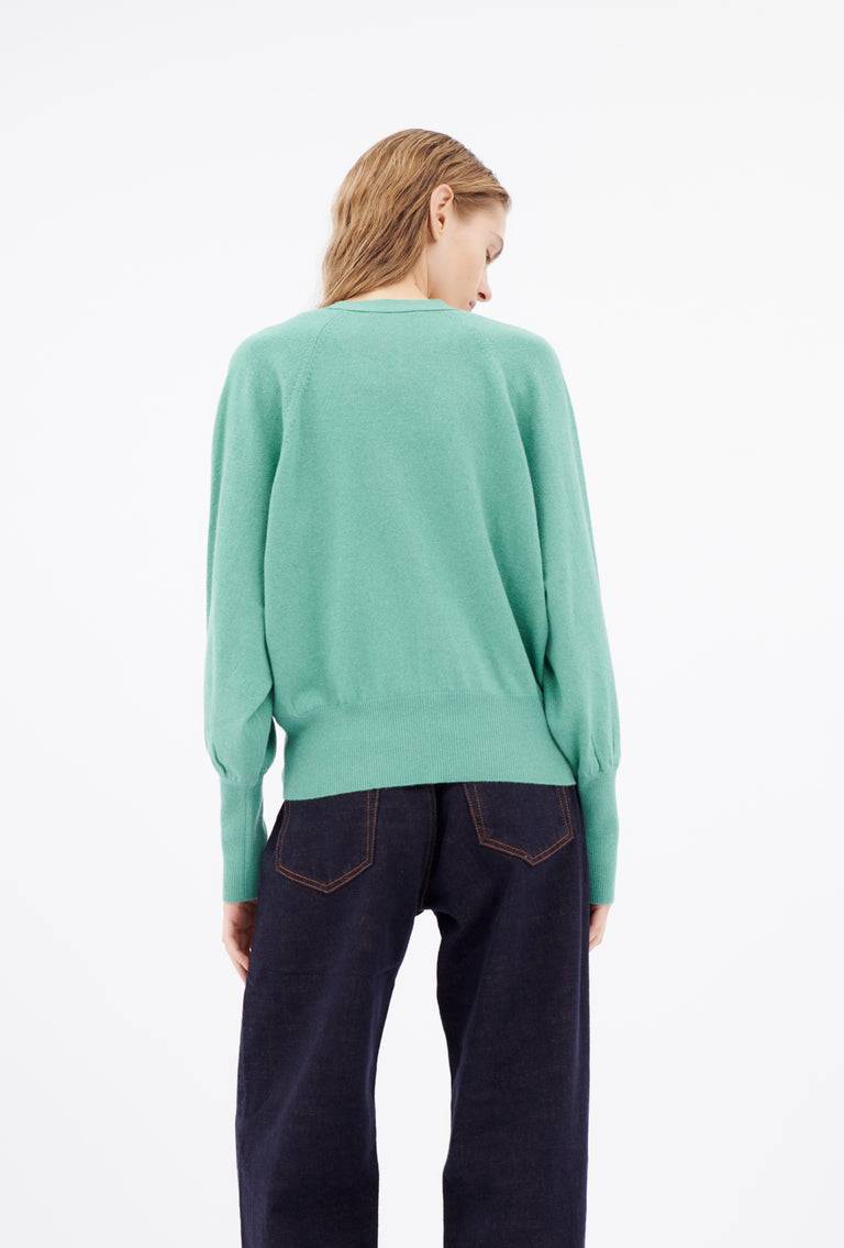 Odeeh Light Cashmere Cardigan, Mermaid Green Rabatt