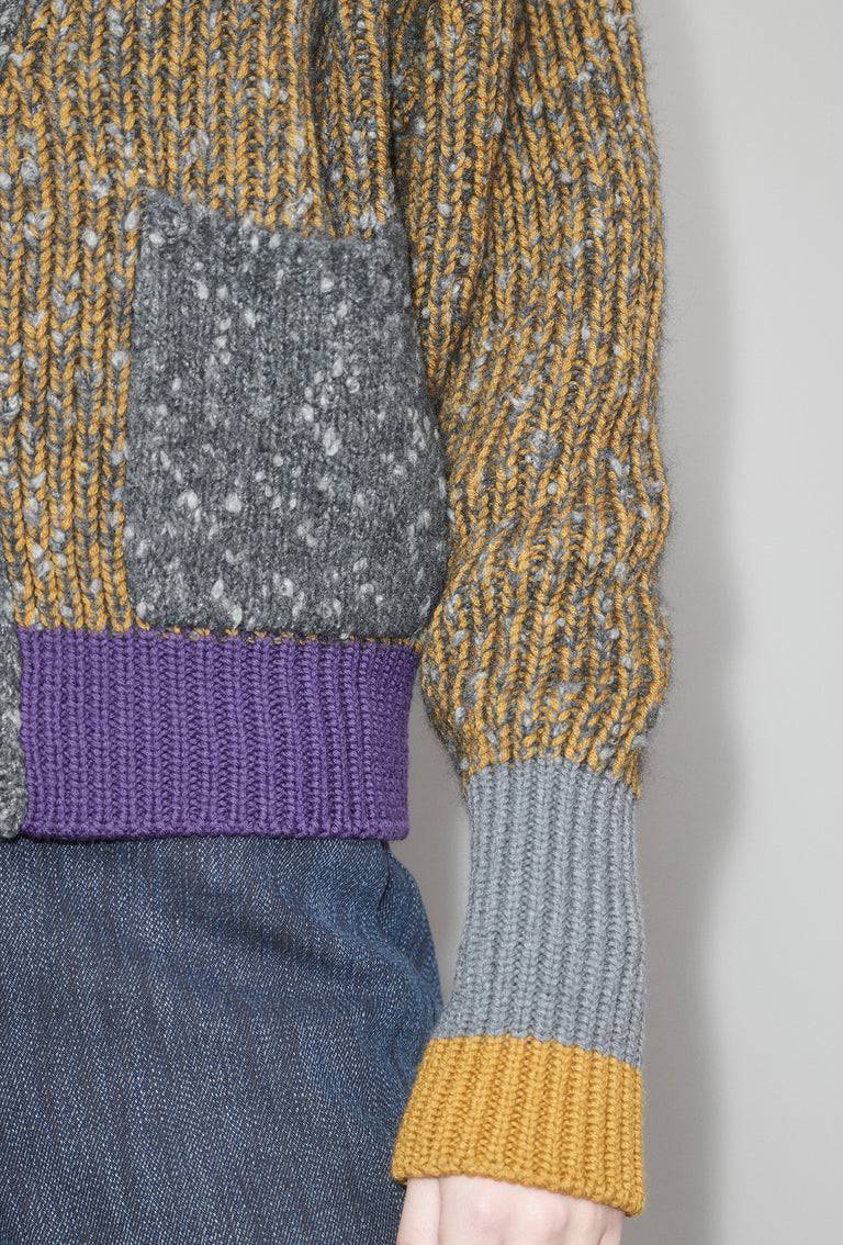 Odeeh Slub Tweed Cardigan, Olive Brown Begrenztes Angebot
