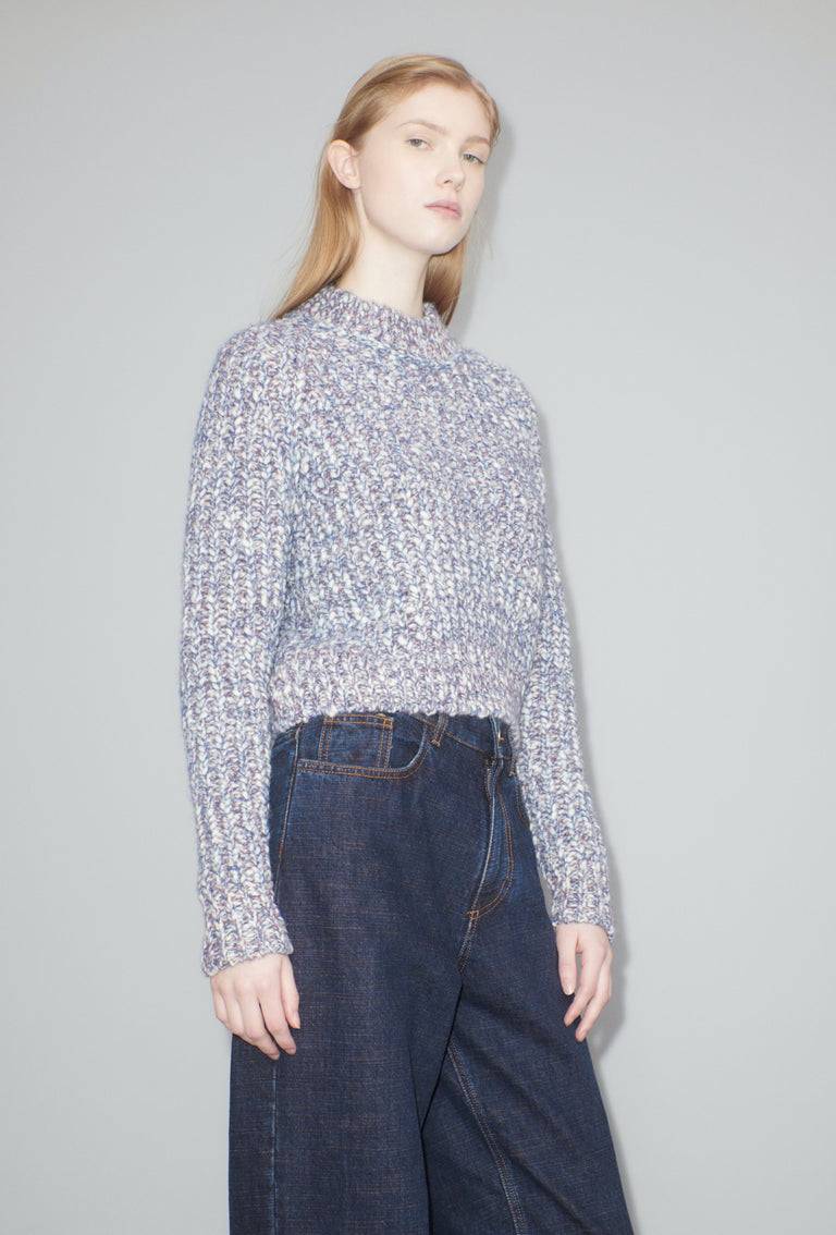 Odeeh Marbled Alpaca Wool Pullover, Light Mauve Online Shopping
