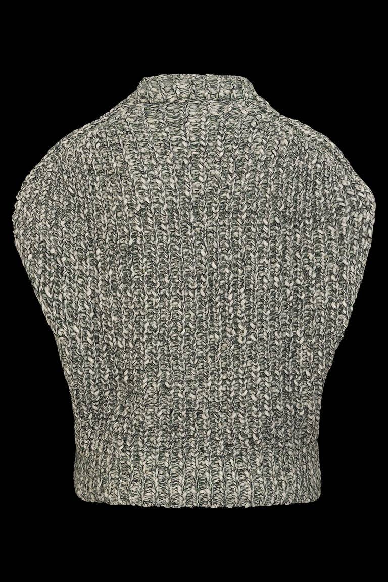 Odeeh Marbled Alpaca Wool Pullunder, Verdigris Exklusivangebot