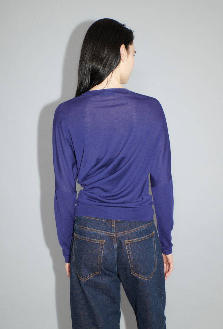 Odeeh Merino Extrafine Pullover, Plum Preisnachlass