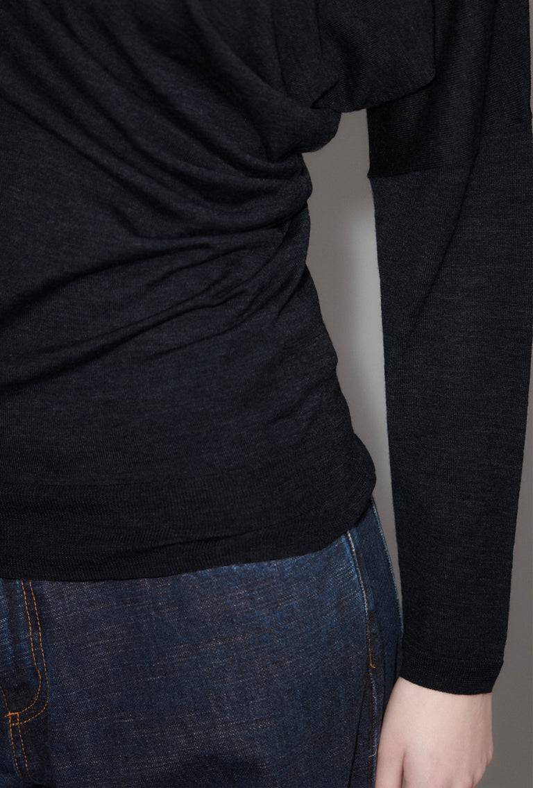 Odeeh Merino Extrafine Pullover, Jet Black Black Friday