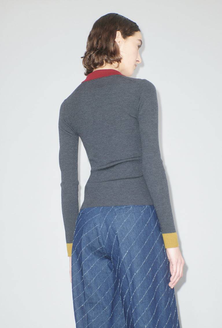 Odeeh Stretch Merino Cardigan, Charcoal Cyber Monday
