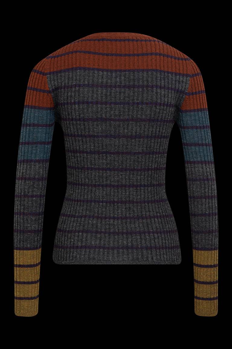Odeeh Placed Stripe Pullover, Shadow Osterangebot