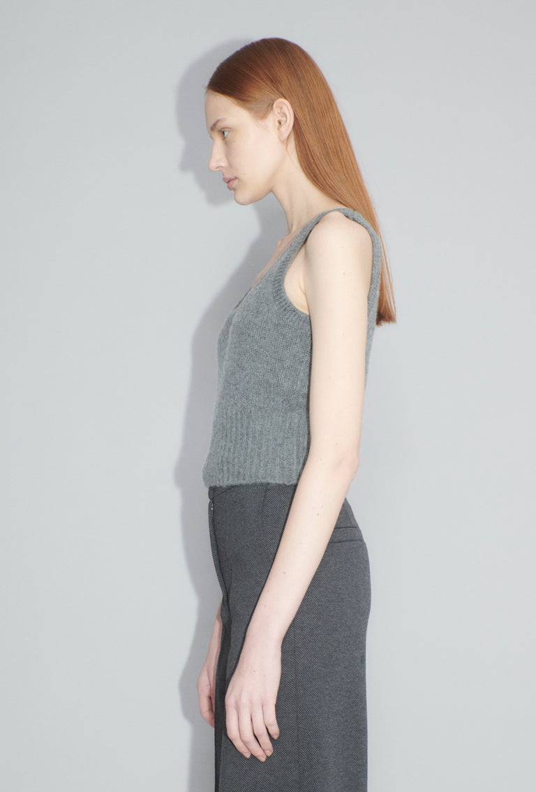 Odeeh Cashair Top, Heather Grey Valentinstagsangebot