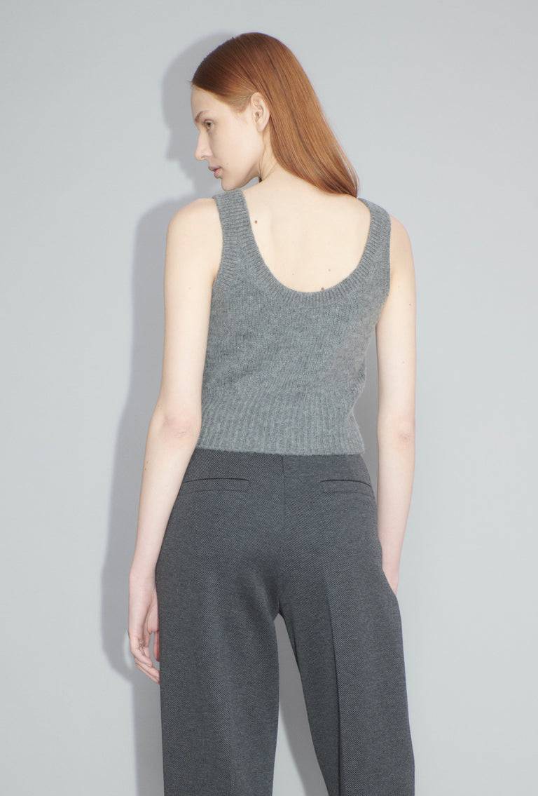 Odeeh Cashair Top, Heather Grey Valentinstagsangebot