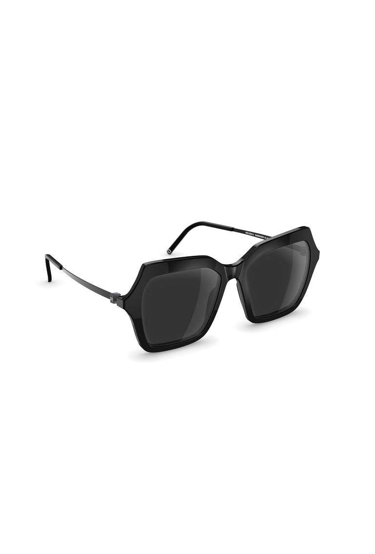 Odeeh NEUBAU Phaedra Sonnenbrille, Black/Black Jubiläumsangebot