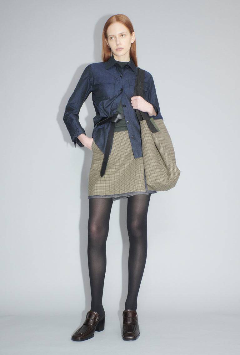 Odeeh Bounded Denim Tasche, Khaki Räumungsverkauf