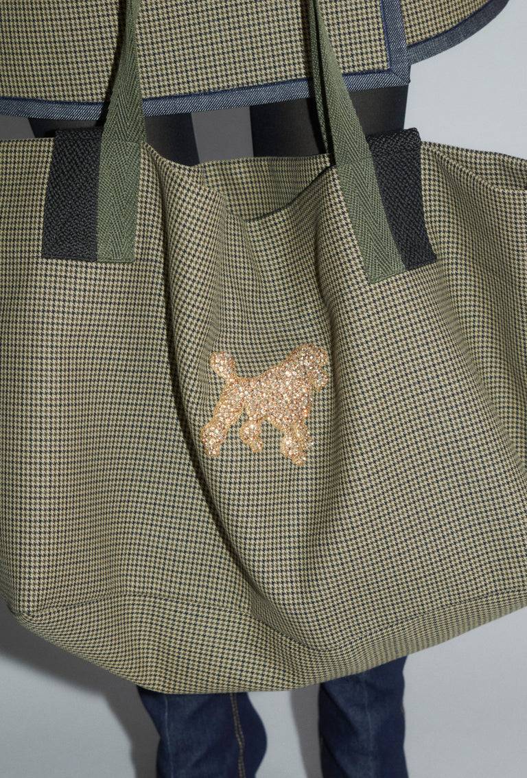 Odeeh Bounded Denim Tasche, Khaki Räumungsverkauf