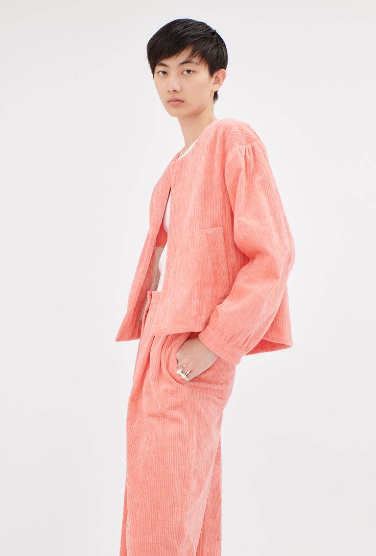 Odeeh Washed Corduroy Jacke, Flamingo Vierteljährliche Förderung