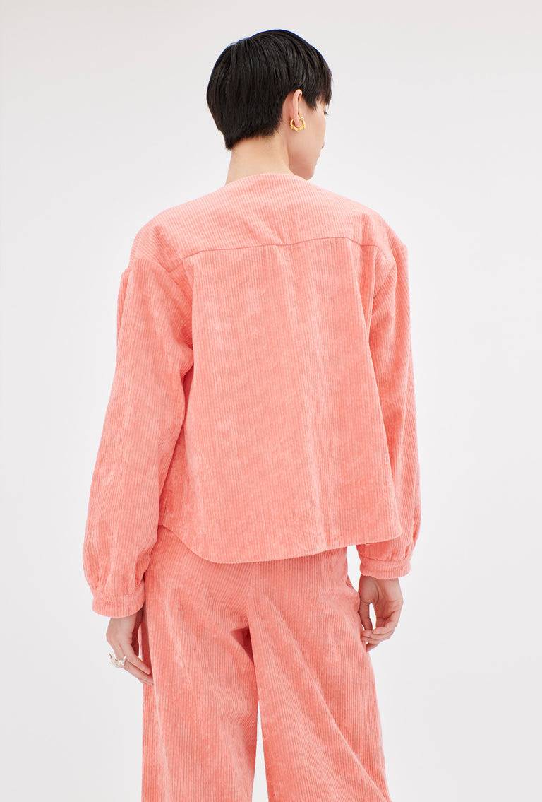 Odeeh Washed Corduroy Jacke, Flamingo Vierteljährliche Förderung