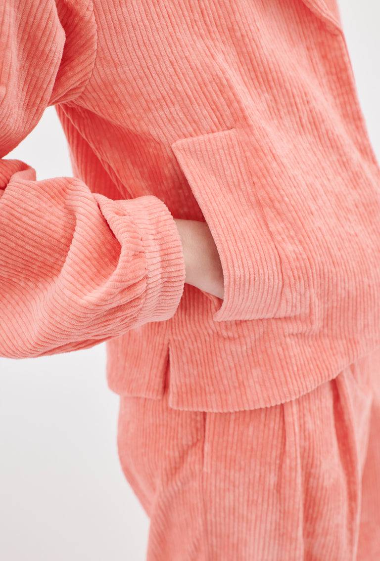 Odeeh Washed Corduroy Jacke, Flamingo Vierteljährliche Förderung