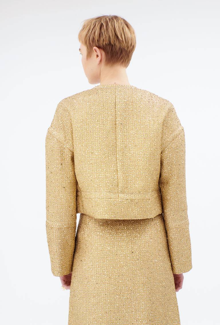 Odeeh Gold Brocade Jacke, Gold Super Rabatt