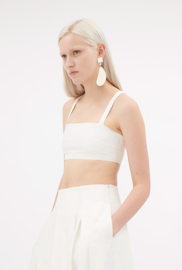 Odeeh Crinkled Duchesse Stonewashed Top, Milk Black Friday Preise