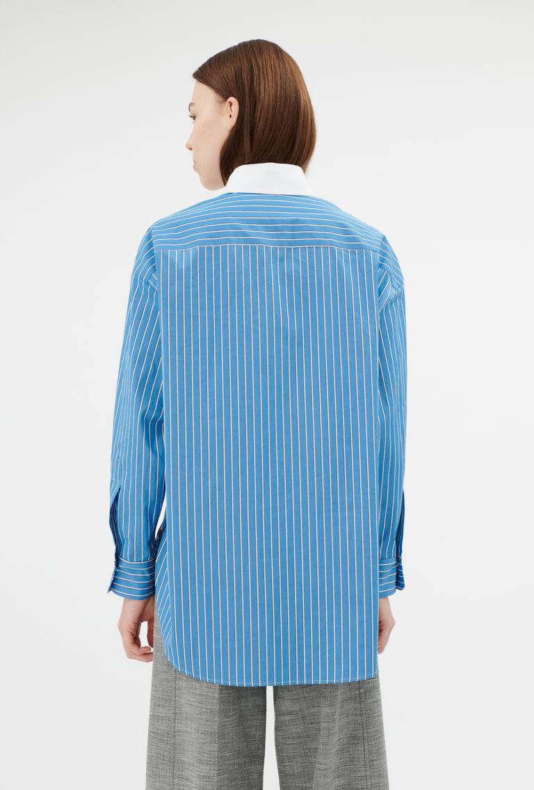 Odeeh Men's Stripe Bluse, Capri Blue 2025