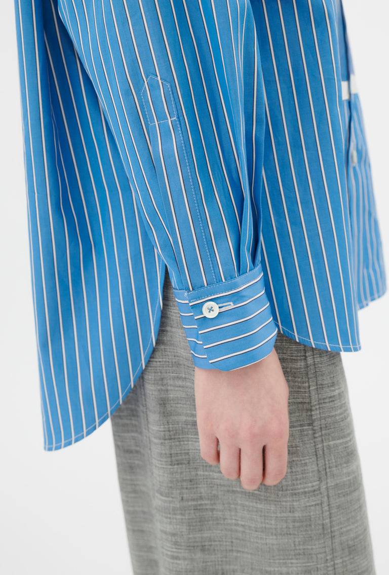 Odeeh Men's Stripe Bluse, Capri Blue 2025