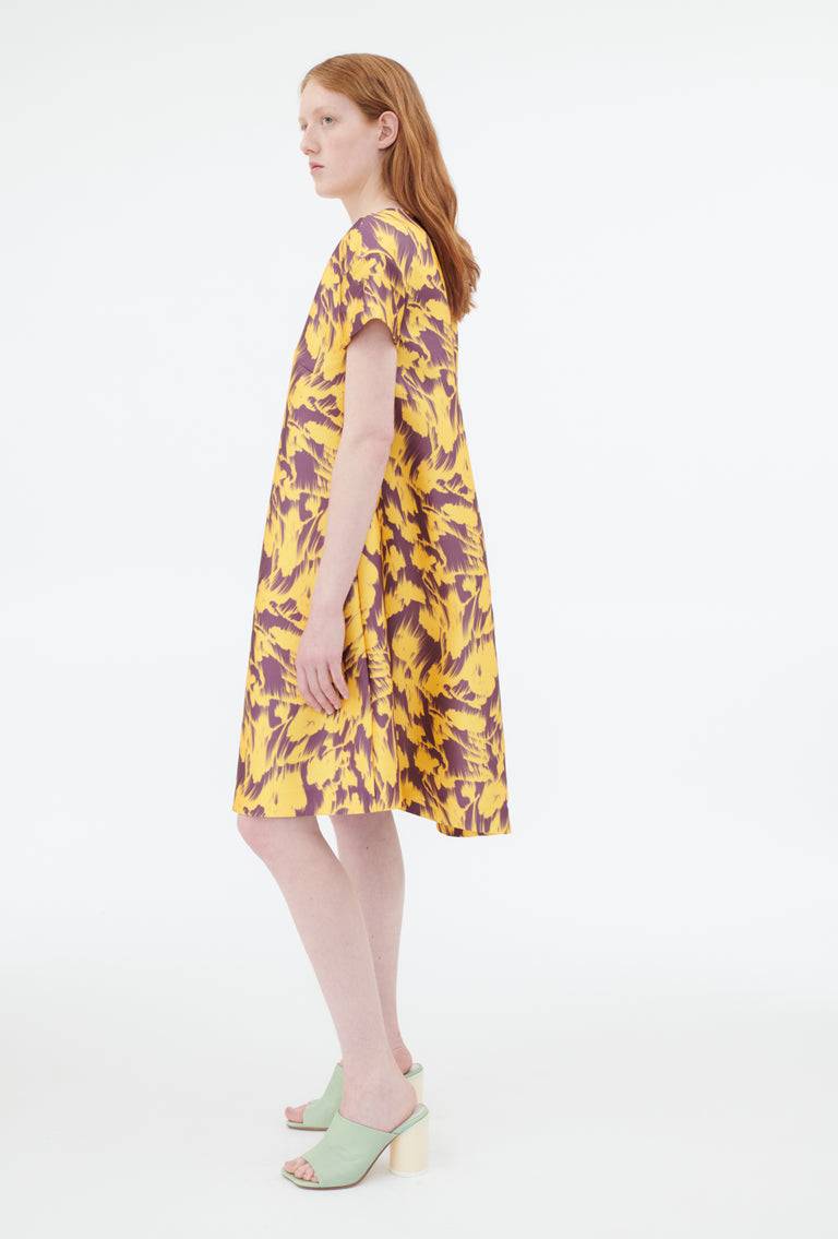 Odeeh Blurred Bouquets Duchesse Kleid, Sun Auslauf