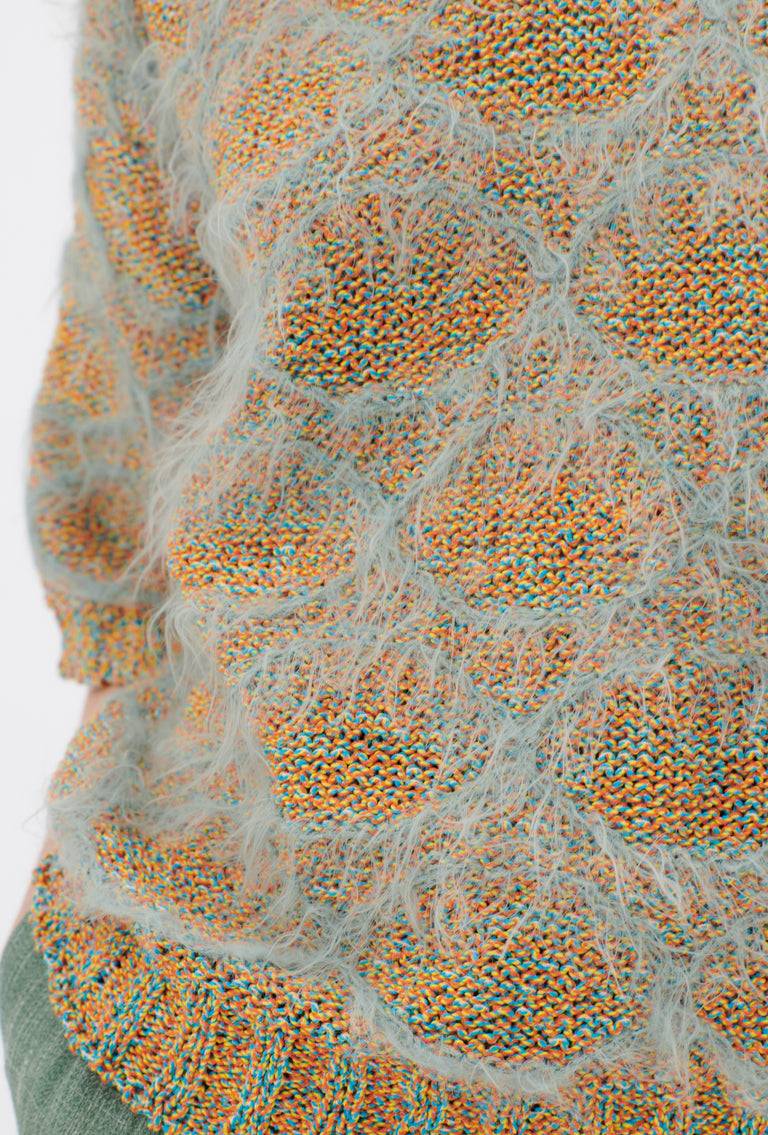 Odeeh Hairy Moulinè Pullover, French Green Kostenloser Versand