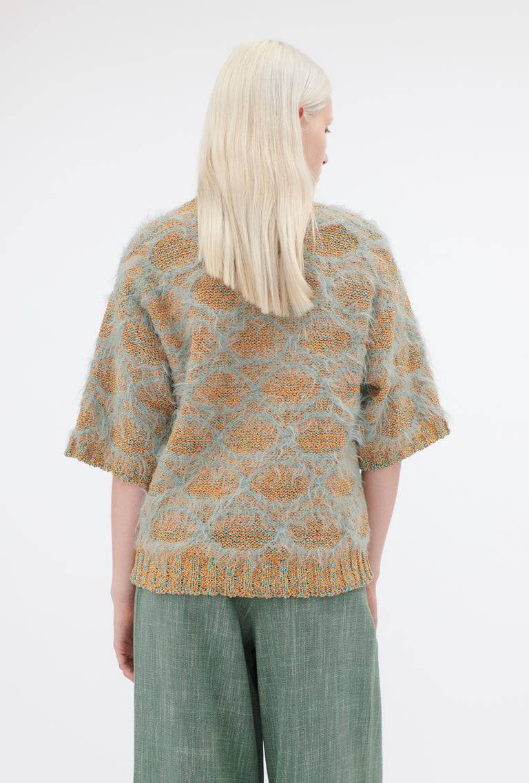 Odeeh Hairy Moulinè Pullover, French Green Kostenloser Versand