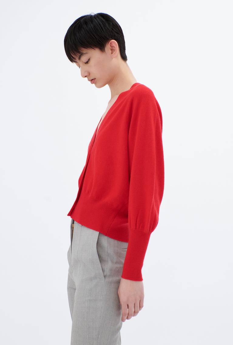 Odeeh Light Cashmere Knit Cardigan, True Red Black Friday