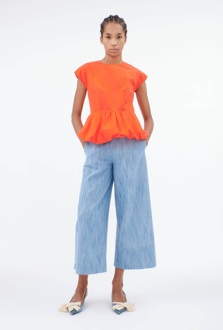 Odeeh Cotton Popeline Bluse, Glowing Orange Neuheiten