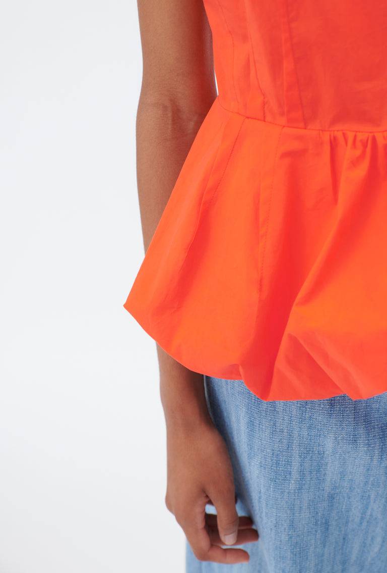 Odeeh Cotton Popeline Bluse, Glowing Orange Neuheiten