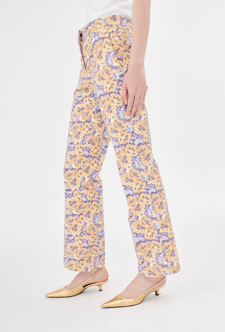 Odeeh Anemones Cotton Gabardine Hose, Lilac Super Sparpreis