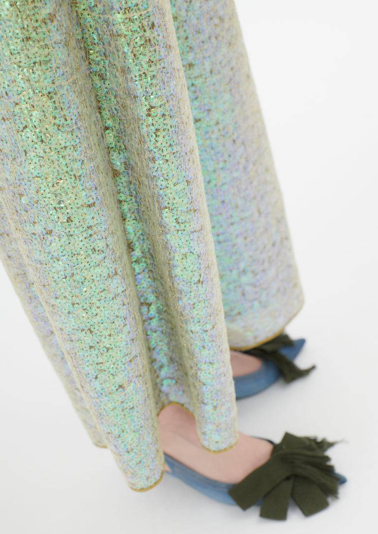 Odeeh Hazy Sequins Hose, Mermaid green Begrenzte Freigabe