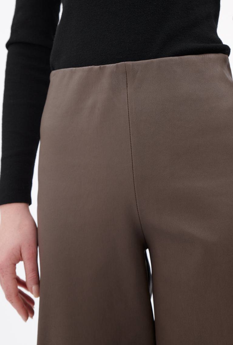 Odeeh Nappa Stretch Lederhose, Olive-brown Letzte 3 Tage