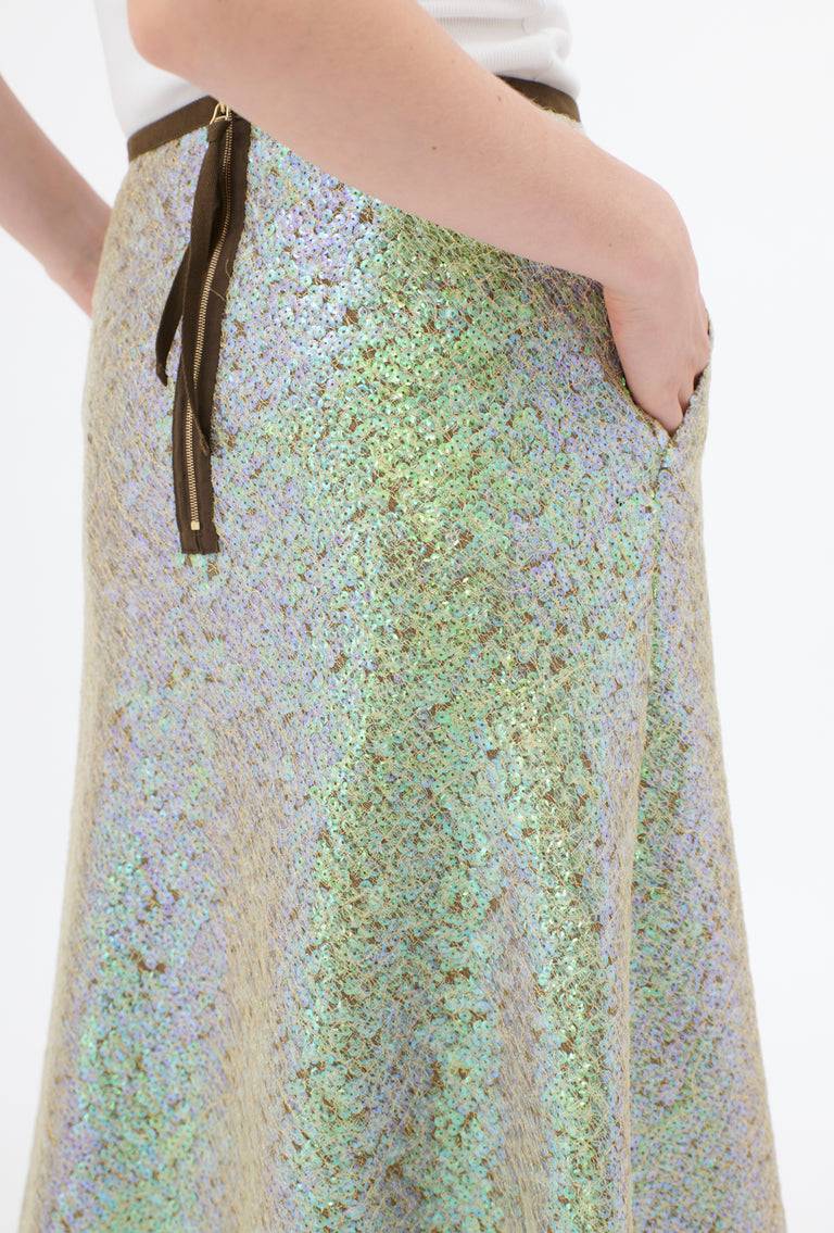 Odeeh Hazy Sequins Rock, Mermaid green Neueste Stile