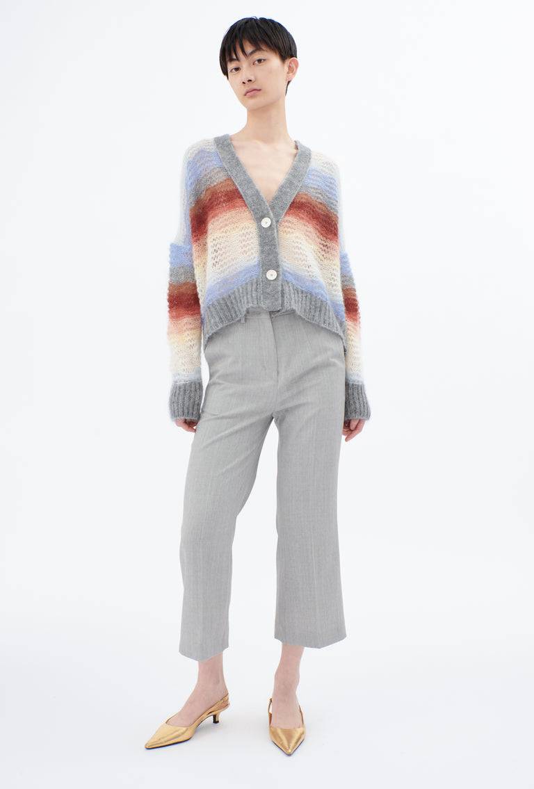 Odeeh Light Weight Mohair Mix Sunset Stripe Cardigan, Multicolor Bis zu 55% Rabatt