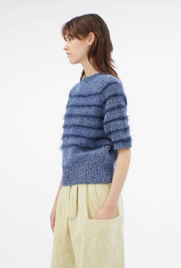 Odeeh Hairy Moulinè Pullover, Fayence Nur noch ein Tag übrig