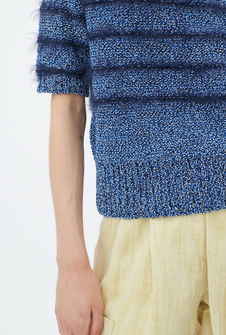 Odeeh Hairy Moulinè Pullover, Fayence Nur noch ein Tag übrig