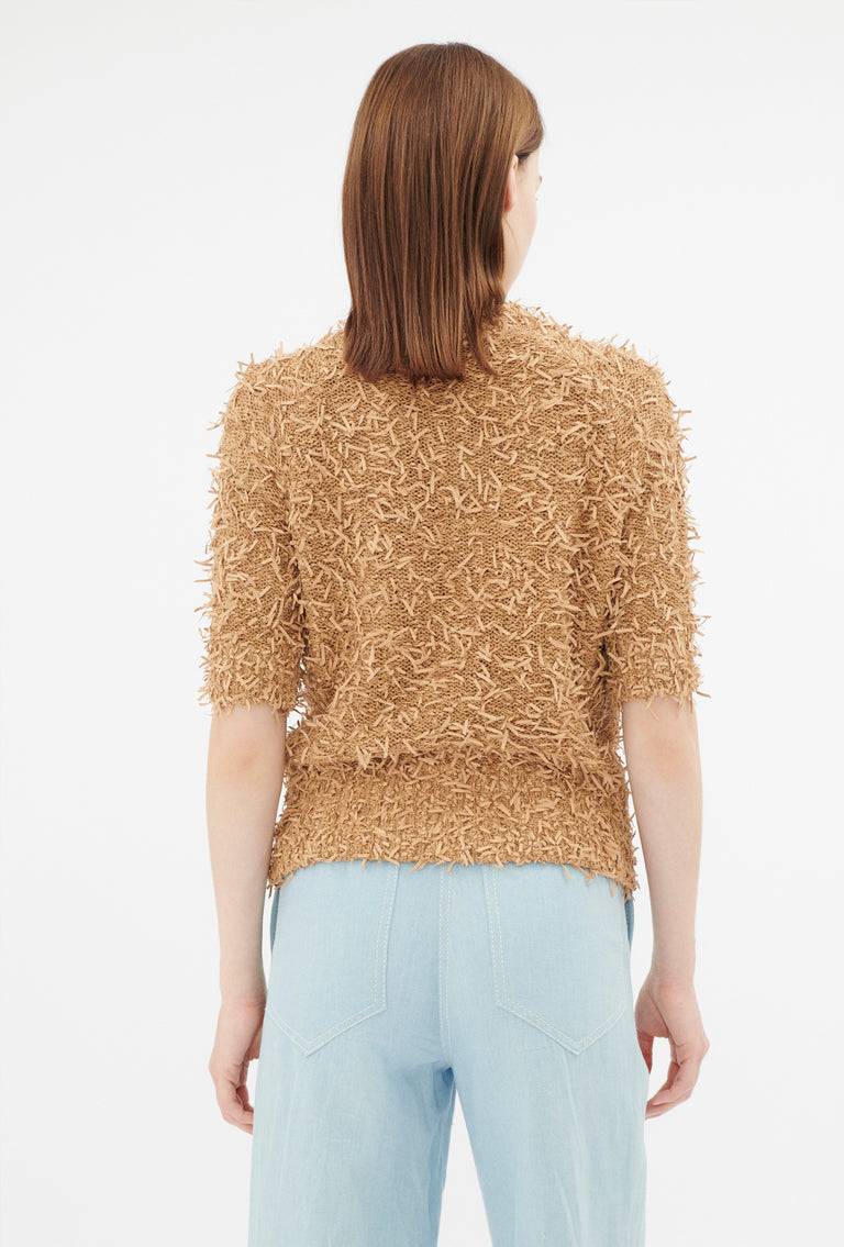 Odeeh Snippets Pullover, Brown Sugar Kostenloser Versand international