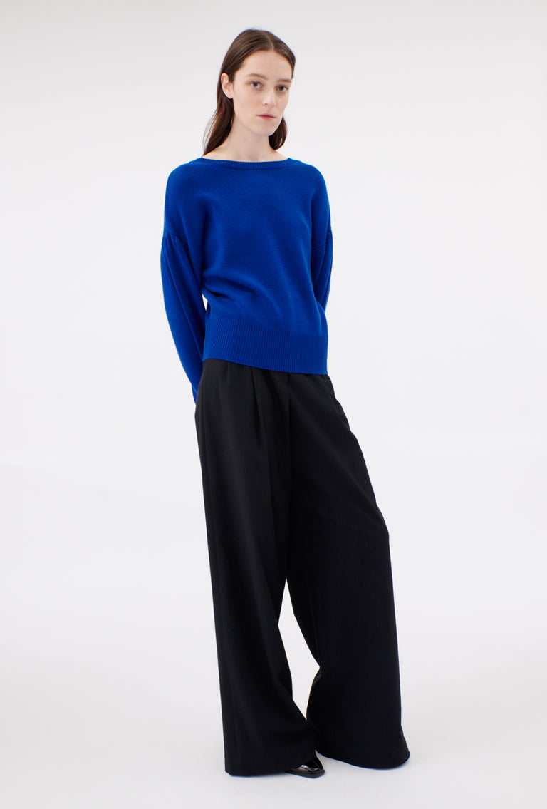 Odeeh Cash-Wool Mix Pullover, Sapphire Im Verkauf