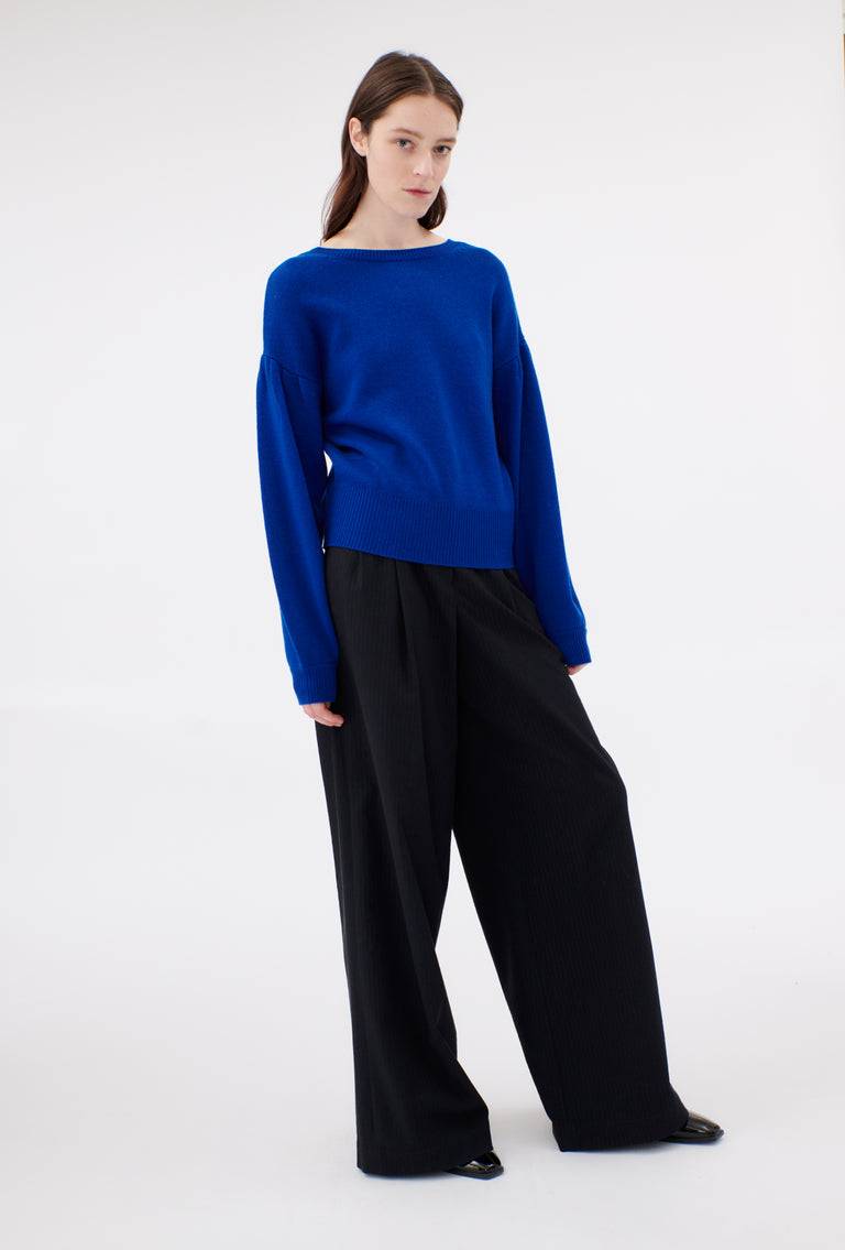 Odeeh Cash-Wool Mix Pullover, Sapphire Im Verkauf