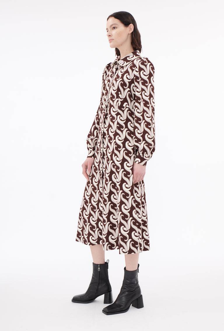 Odeeh Locks Kleid, Dark Chocolate Outlet